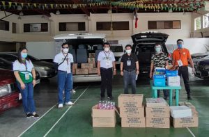 DMMMSU Prexy takes the lead, sends help to LU frontliners