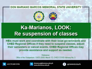 Ka-Marianos, LOOK: Re suspension of classes