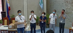 DMMMSU Profs receive laptops, cash awards for research publications