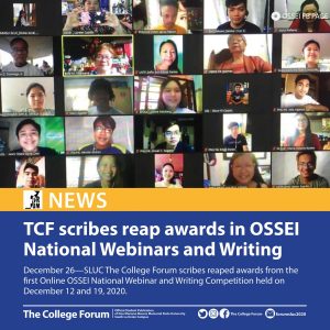 TCF scribes reap awards in OSSEI National Webinars and Writing Competition 2020