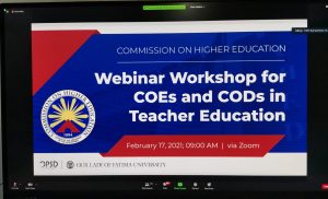 CE Deans attend National Webinar-Workshop for COEs, CODs in Teacher Education
