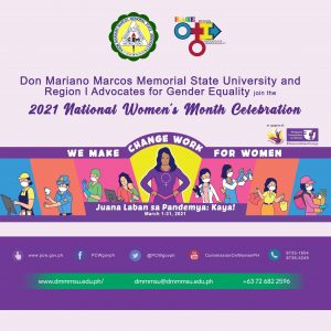 DMMMSU hosts Region 1 Women’s Month Kick-off Ceremony