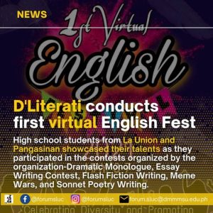 D’Literati conducts first virtual English Fest