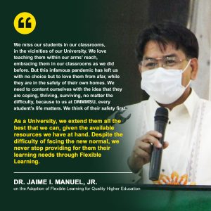 Embracing the New Normal: DMMMSU’s Best Practices in Transitioning to Flexible Learning