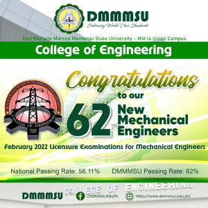 DMMMSU hails new mechanical engineers
