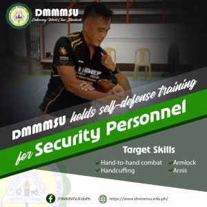 DMMMSU holds self-defense training for security personnel