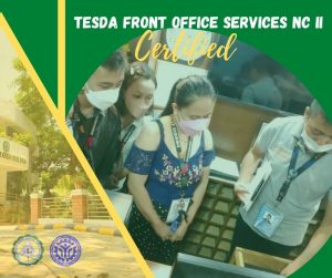 29 DMMMSU-SLUC personnel now TESDA Front Office Services Certified