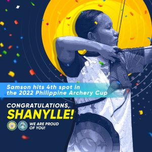 Samson hits 4th spot in the 2022 Philippine Archery Cup