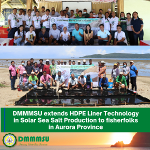 DMMMSU extends HDPE Liner Technology in Solar Sea Salt Production to fisherfolks…