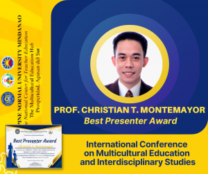 CAS Prof wins Best Paper Presenter Award