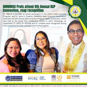 DMMMSU Profs attend 9th Annual BSP Convention, reap recognition 