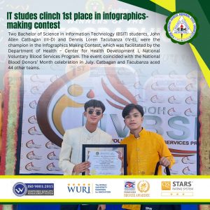IT studes clinch 1st place in infographics-making contest