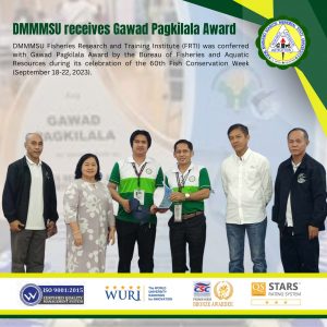 DMMMSU receives Gawad Pagkilala Award