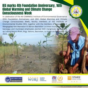 IEG marks 4th Foundation Anniversary, 16th Global Warming and Climate Change Consciousness…