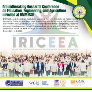 Groundbreaking Research Conference on Education, Engineering, and Agriculture unveiled at DMMMSU