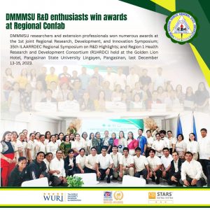 DMMMSU R&D enthusiasts bag awards at Regional Confab