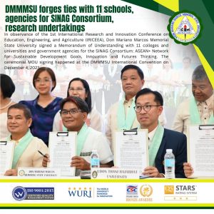 DMMMSU forges ties with 11 schools, agencies for SINAG Consortium, research undertakings
