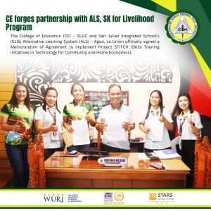 CE forges partnership with ALS, SK for Livelihood Program