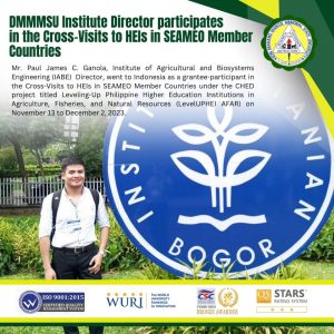 DMMMSU Institute Director participates in the Cross-Visits to HEIs in SEAMEO Member…