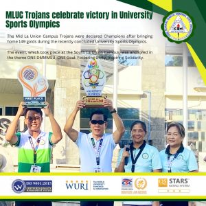 MLUC Trojans celebrate victory in University Sports Olympics