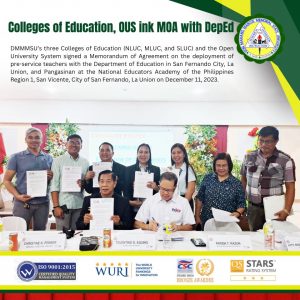 Colleges of Education, OUS ink MOA with DepEd
