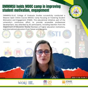 DMMMSU holds MOOC camp in improving student motivation, engagement