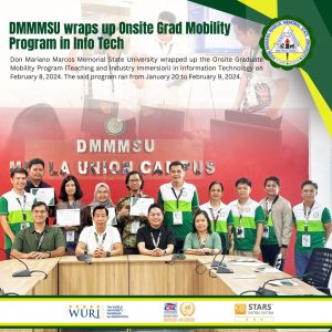 DMMMSU wraps up Onsite Grad Mobility Program in Info Tech