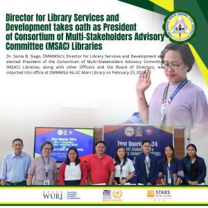 Director for Library Services and Development takes oath as President of Consortium…
