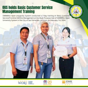 OUS holds Basic Customer Service Management Training