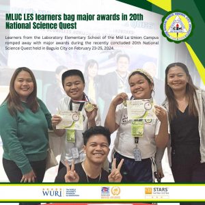 MLUC LES learners bag major awards in 20th National Science Quest
