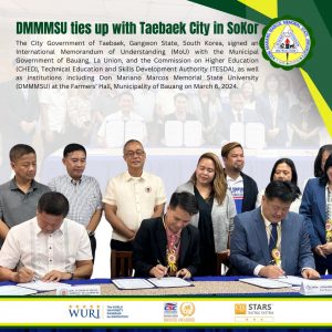 DMMMSU ties up with Taebaek City in SoKor