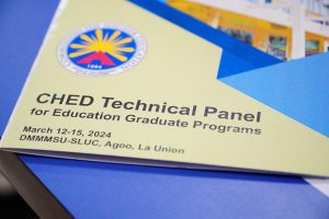 16 graduate programs of DMMMSU assessed by CHED RQAT and OPSD TP