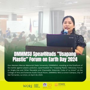 DMMMSU Spearheads “Usapang Plastic” Forum on Earth Day 2024