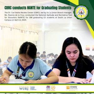 CBRC conducts NANTE for Graduating Students