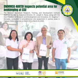 DMMMSU-NARTDI inspects potential area for beekeeping at CSU