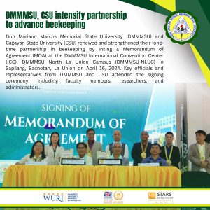 DMMMSU, CSU intensify partnership to advance beekeeping