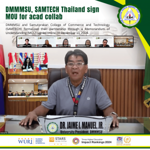 DMMMSU, SAMTECH Thailand sign MOU for acad collab