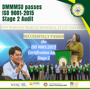 DMMMSU passes ISO 9001:2015 Certification Audit