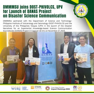 DMMMSU joins DOST-PHIVOLCS, UPV for Launch of DANAS Project on Disaster Science…