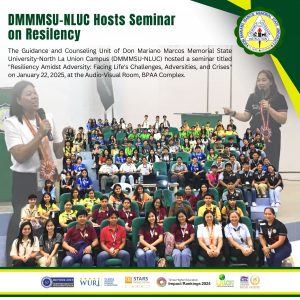 DMMMSU-NLUC Hosts Seminar on Resilency