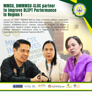 MMSU, DMMMSU-SLUC partner to improve BLEPT Performance in Region 1