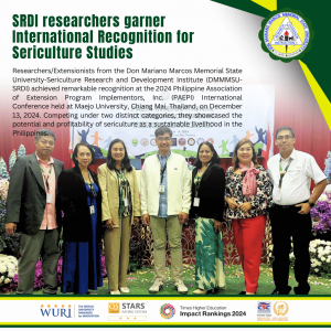 SRDI researchers garner International Recognition for Sericulture Studies