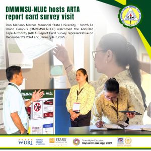 DMMMSU-NLUC hosts ARTA report card survey visit