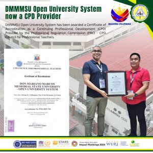 DMMMSU Open University System now a CPD Provider