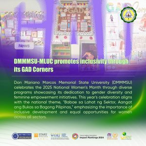 DMMMSU-MLUC GAD Corners Promote Inclusivity During National Women's Month