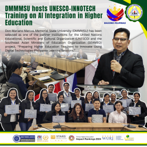 DMMMSU hosts UNESCO-INNOTECH Training on AI Integration in Higher Education