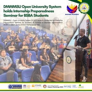 DMMMSU Open University System holds Internship Preparedness Seminar for BSBA Students