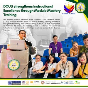 DOUS strengthens Instructional Excellence through Module Mastery Training