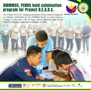 DMMMSU, PCNHS hold culmination program for Project R.E.A.D.S.