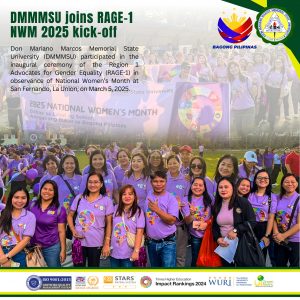 DMMMSU joins RAGE-1 NWM 2025 kick-off